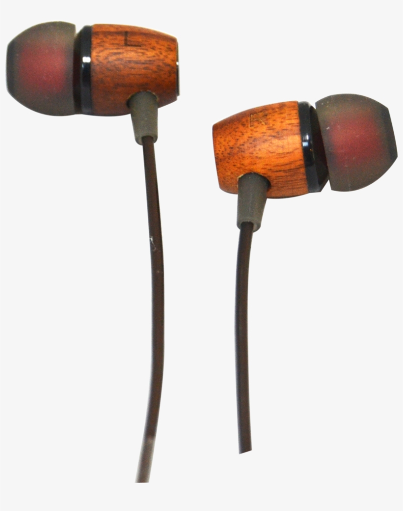Vibgyor Wvw1 Woods Strong Bass Earphone Brown - Headphones, transparent png #3636303
