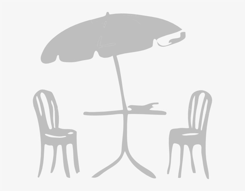 Tables Chairs - Umbrella Clip Art, transparent png #3636443