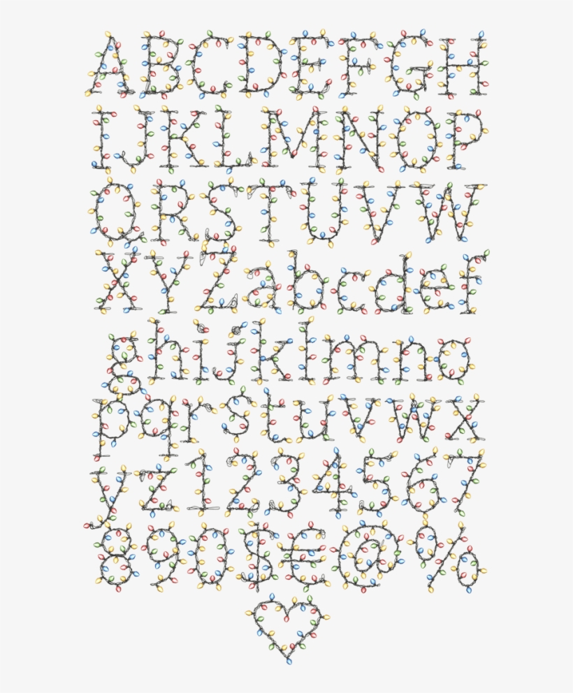 Alphabet Of Color Garland - Motif, transparent png #3636942