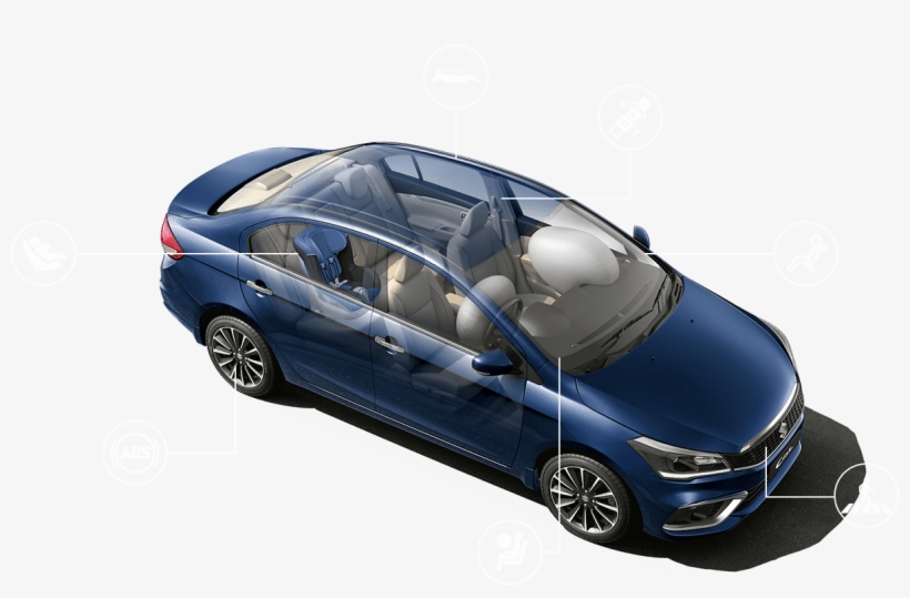 New Ciaz With Advance Safety Features - Maruti Ciaz, transparent png #3637160