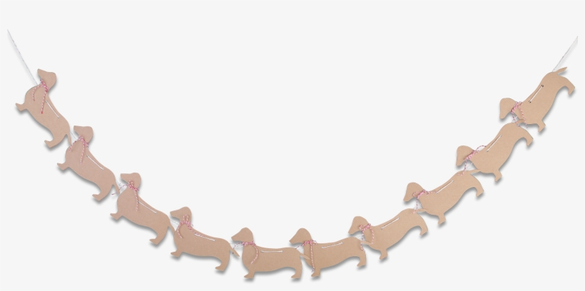 Penny The Dachshund Garland - Choker, transparent png #3637190