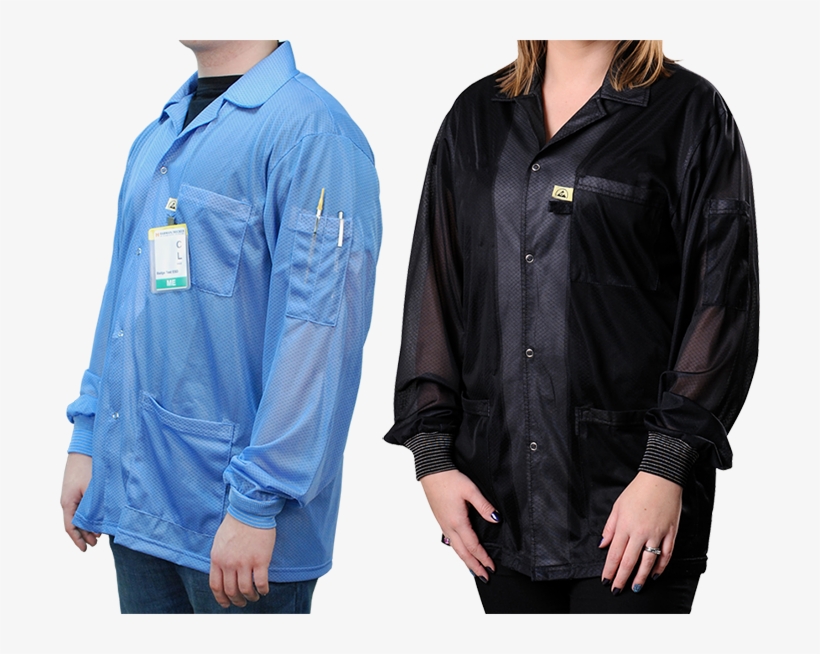 Statshield Smocks - Jackets - Esd Lab Coats Black, transparent png #3637638