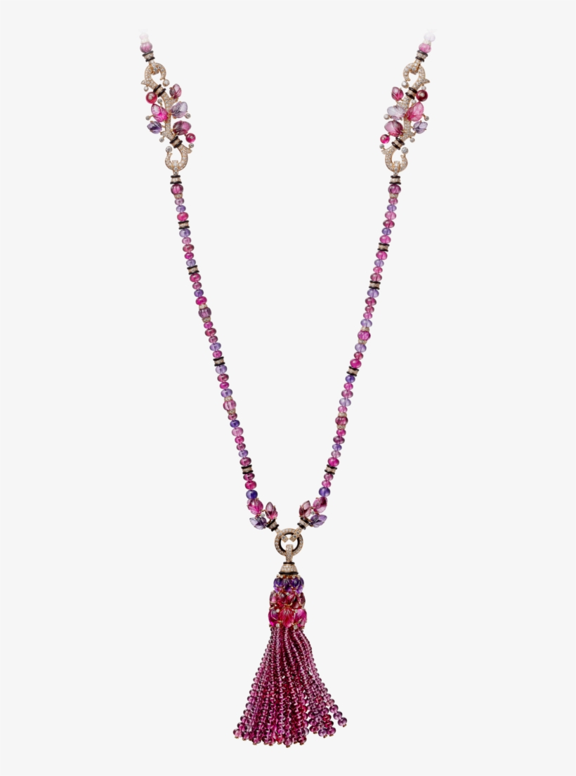 Necklace With Engraved Stones - Png Pink Necklaces, transparent png #3638390