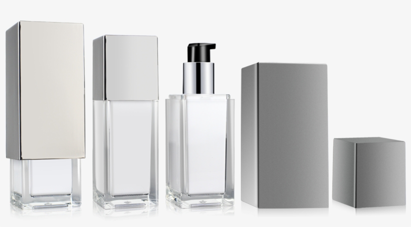 Family Includes A 10ml Cubic Cream Jar - Glass Bottle, transparent png #3639372