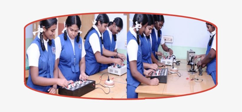 Students Understand The Complex Structure Of Physics - Holy Cross Anglo Indian School Tuticorin Science Lab, transparent png #3639402