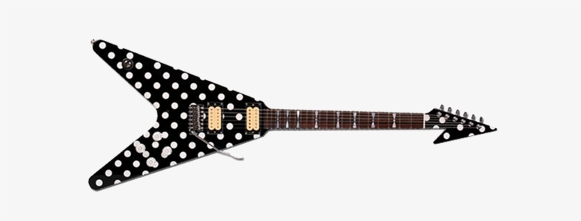 All The Guitar Tracks, But Karl Sandoval V Was The - Gibson Flying V Polka Dot, transparent png #3639734