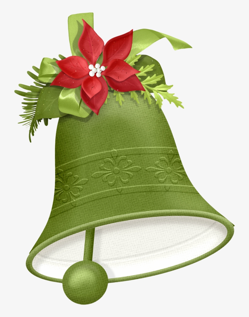 Natal Elementos - Campanas Navideñas De Color Verde, transparent png #3639835
