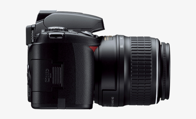 D40 - Nikon D40 6.1 Mp Digital Slr Camera - Black - Af-s, transparent png #3640037