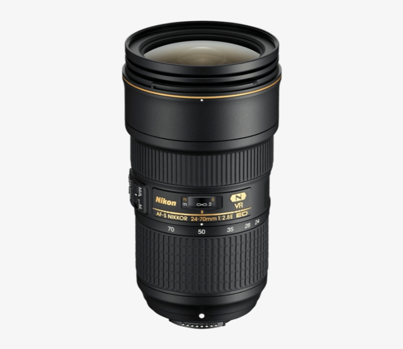 Nikon Lenses - Nikon 24-70mm F/2.8e Af-s Ed Vr Lens, transparent png #3640039