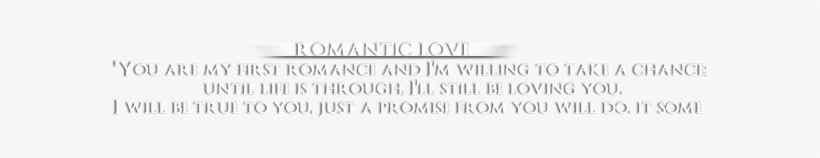 Image - Romantic Love Text Png, transparent png #3640615