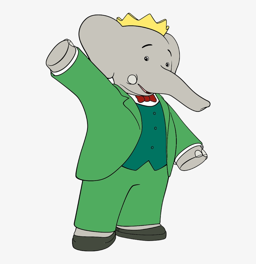 Babar Waving - Babar The Elephant Png, transparent png #3640672