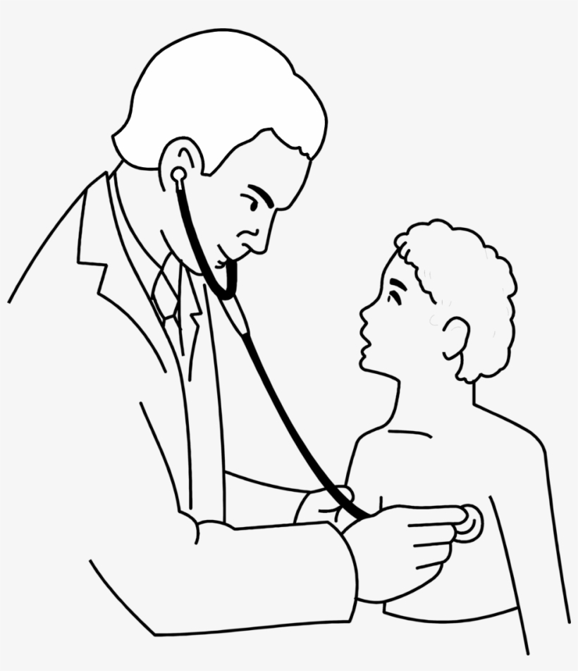 28 Collection Of Doctor's Office Clipart Black And - Doctor Black And White, transparent png #3641013