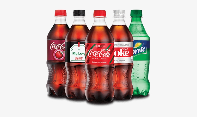 Coca-cola Bottle Family - Sprite 20 Oz Plastic Bottles - Pack Of 24, transparent png #3641444