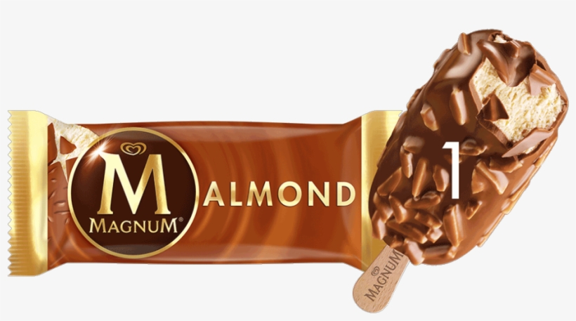 Wall's Magnum Almond Ice Cream 120ml, transparent png #3641769