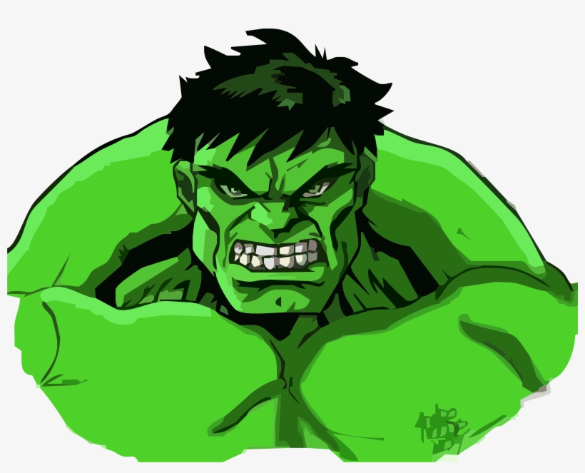 Incredible Hulk Face Cartoon, transparent png #3641877