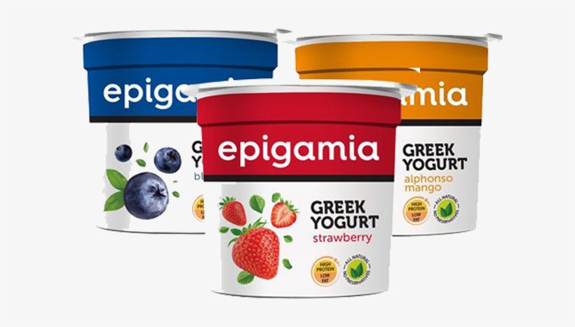 Epigamia Greek Yogurt Blueberry 90g Strawberry 90g Epigamia Greek Yogurt Calories Free Transparent Png Download Pngkey