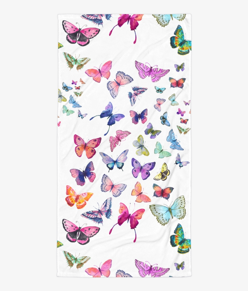 Butterfly Swarm Towel - Amazonbasics Microfiber Duvet Cover Set, transparent png #3643072