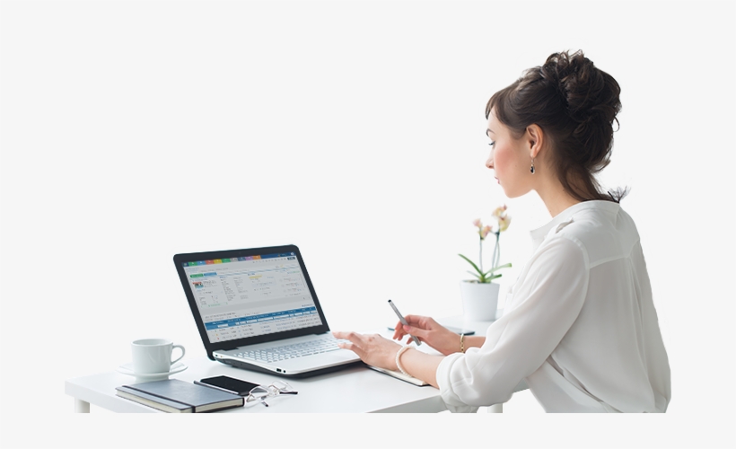 Seal More Deals Faster - Professional Women With Laptop Png, transparent png #3643111