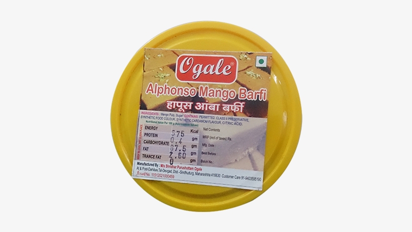 Mango Barfi - Label, transparent png #3643429