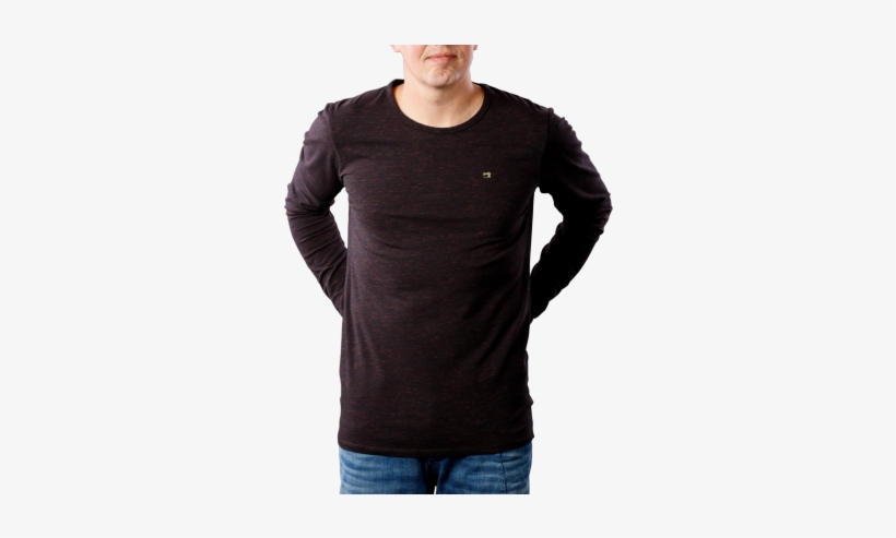 Scotch & Soda Classic Cotton/elastane Ls T-shirt Black - Scotch & Soda Classic Cotton Shirt, transparent png #3643904