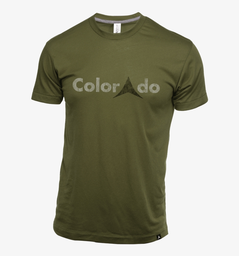 Colorado Mens T Shirt Army Grey Black - Active Shirt, transparent png #3644152
