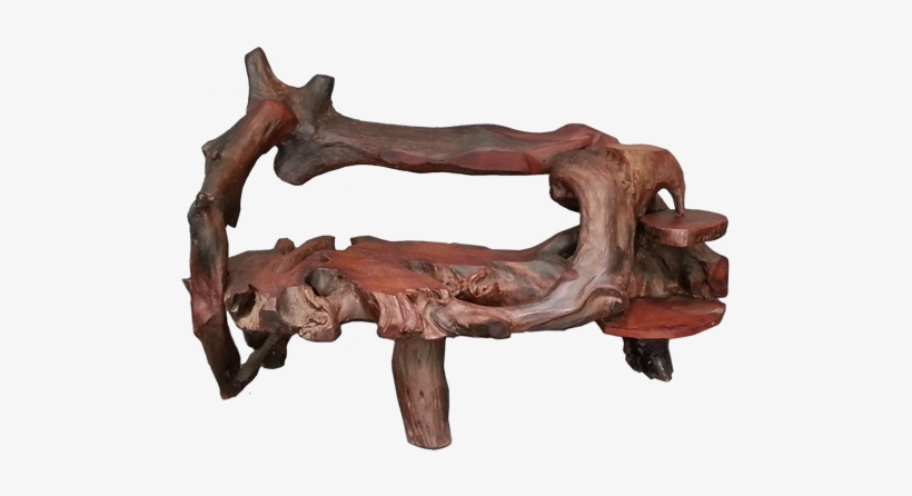 Sofa Made From A Padouk Root - Couch, transparent png #3644217