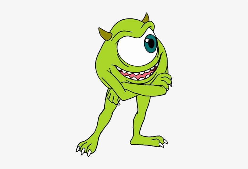 Png Black And White Download Mike Wazowski By Lionkingrulez - Mike Wazowski 2d Png, transparent png #3644936