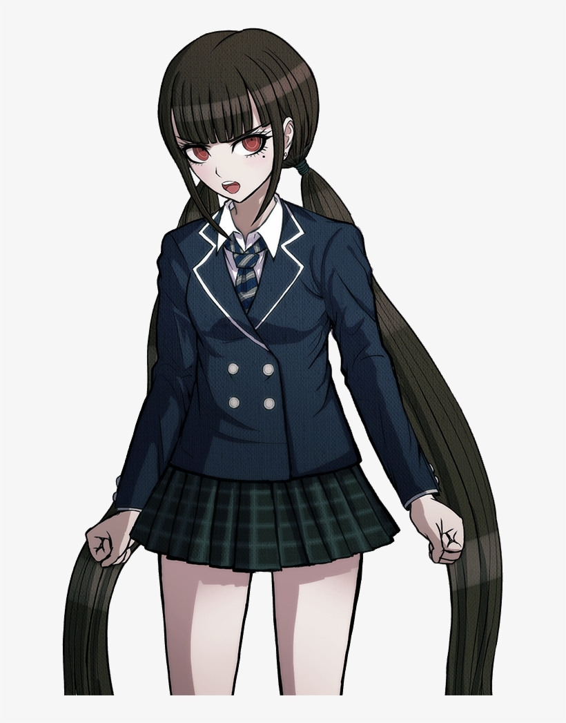 Danganronpa V3 Maki Harukawa Halfbody Sprite (3) - Danganronpa Miu Full Bod...