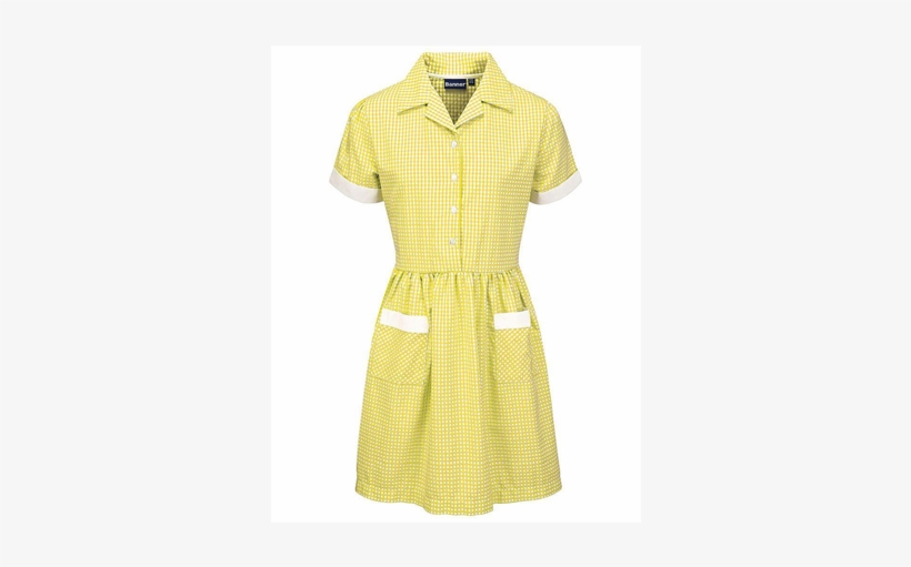 Banner Gingham School Dress - Dress, transparent png #3645535