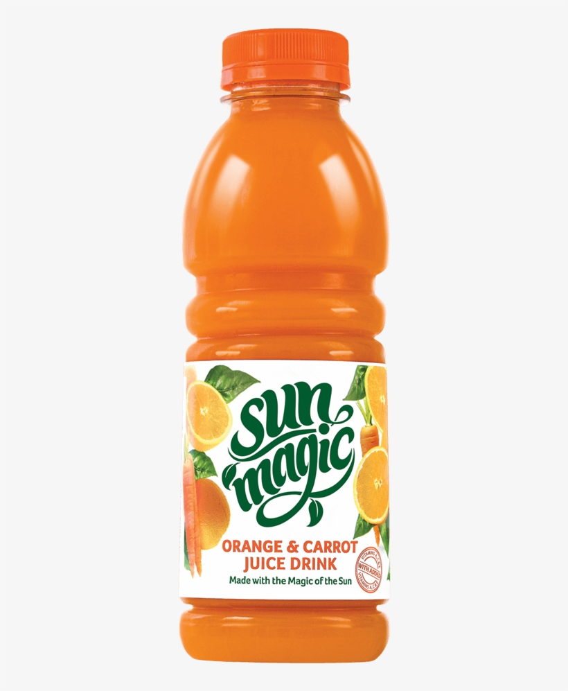 Sunmagic 500ml Orange & Carrot Juice Drink - Carrot, transparent png #3645946
