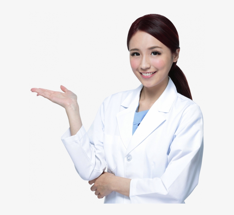Manufacturing & Qa - Lady Doctor Pointing Finger Png, transparent png #3646431