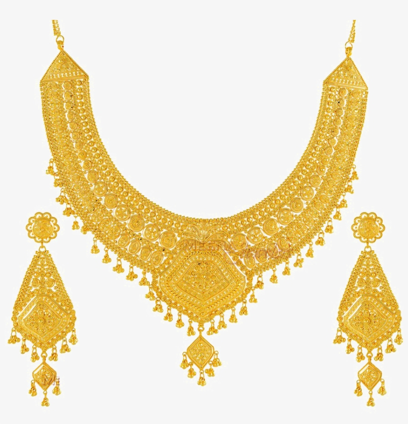 Gold Jewellery Png High-quality Image - Indian Wedding Necklace Gold, transparent png #3646608