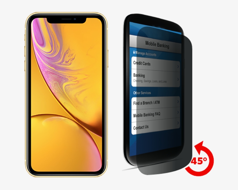 Cellhelmet Privacy Tempered Glass For Iphone Xr - Iphone Xr, transparent png #3646700