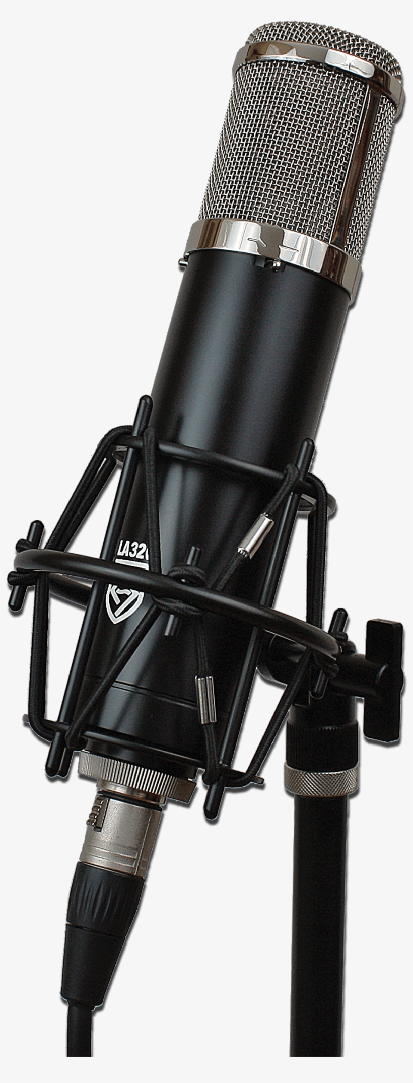 La-320 - Lauten Audio Black La-320 Tube Condenser Microphone, transparent png #3647163