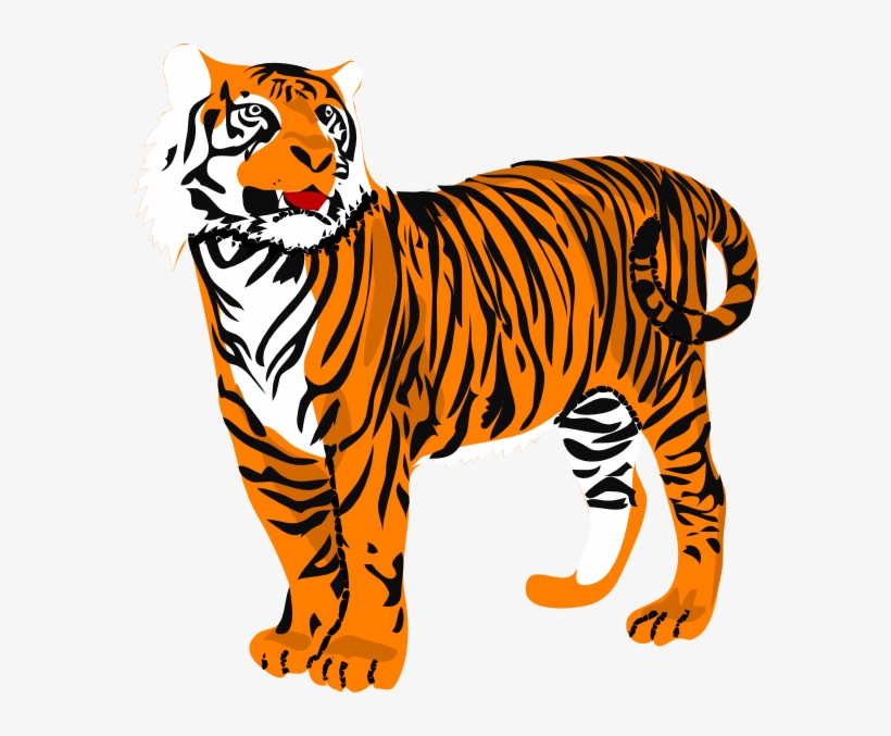 Tiger Clip Art At Clker - Clipart Tiger, transparent png #3647360