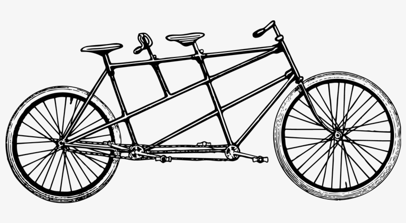 The Tandem - Tandem Bicycle Clip Art, transparent png #3647518