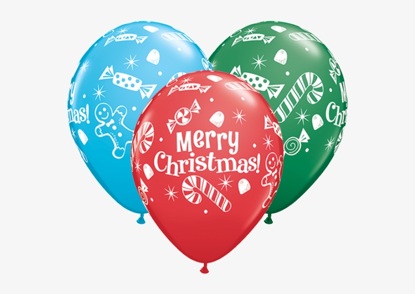 11" Christmas Candies - Christmas Balloons, transparent png #3647561