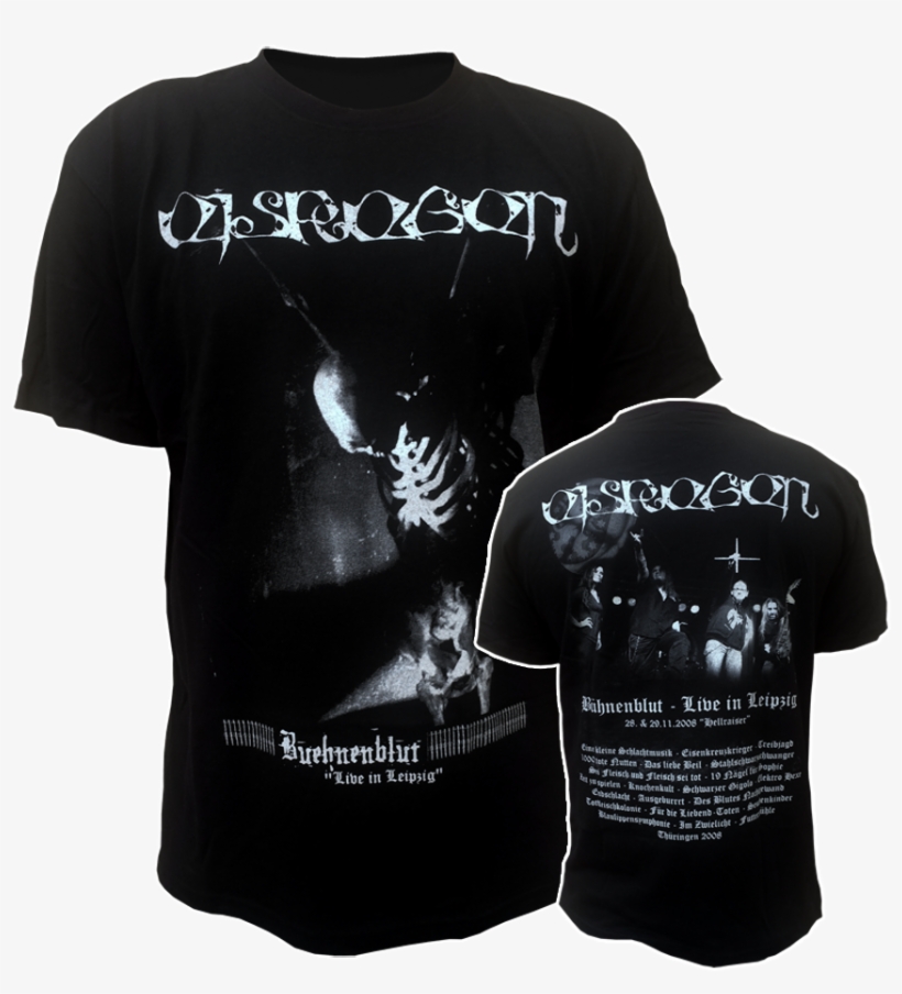 T-shirt Eisregen "blutbühnen" - Bhnenblut: Live In Leipzig By Eisregen, transparent png #3647807