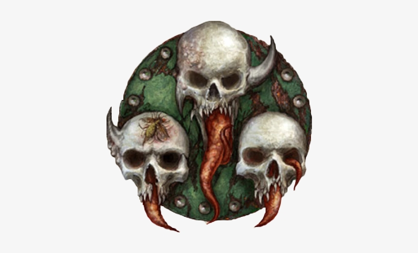 Dg Mark Of Nurgle 1 - Nurgle Skull, transparent png #3647950