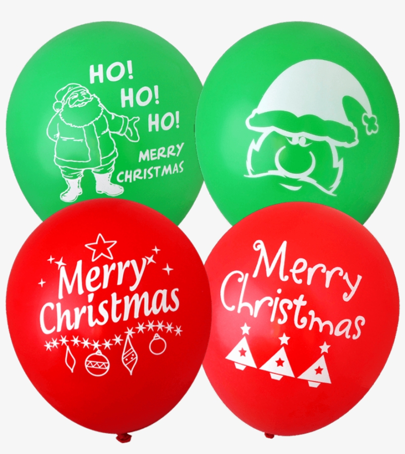 Assorted Merry Christmas Balloons - Christmas, transparent png #3647986