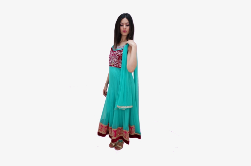 Salwar Designer Nadiya - Green, transparent png #3648149