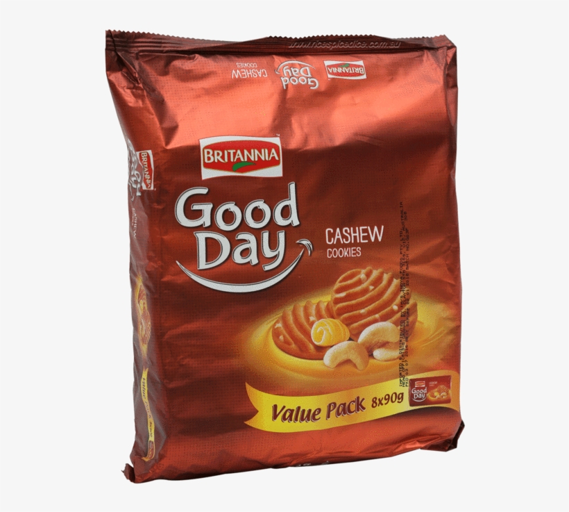 Britannia Good Day Cashew Cookies 8*90gms - Britannia Good Day - Butter Cookies, transparent png #3648348