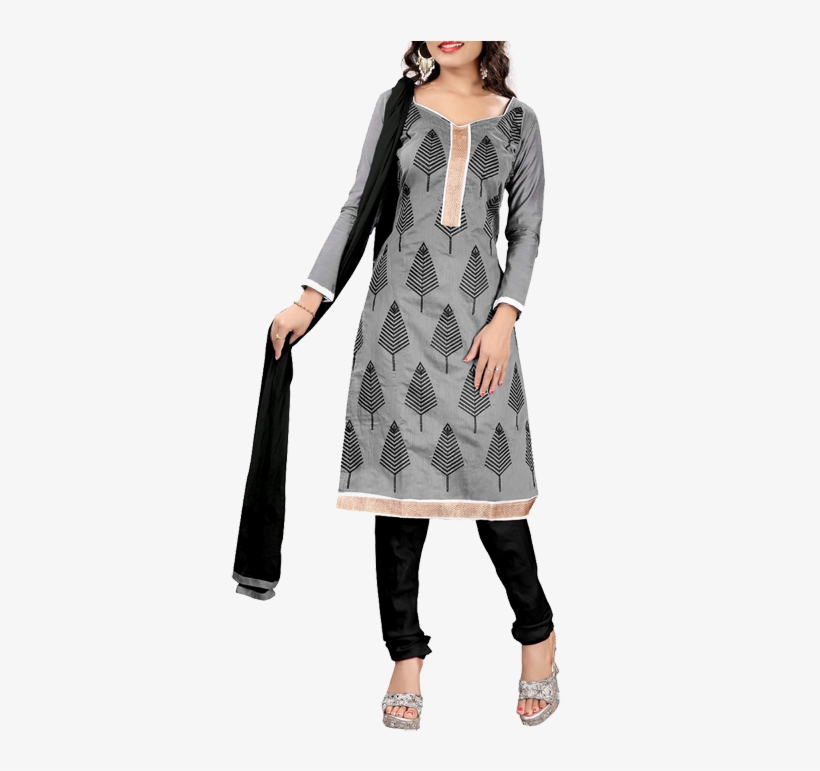 Lookslady Chanderi Salwar Suit - Formal Wear, transparent png #3648380