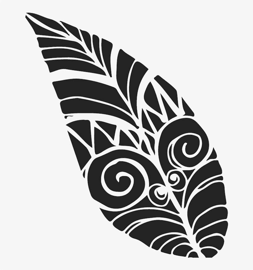 Tribal Leaf Rubber Stamp - Download, transparent png #3648521
