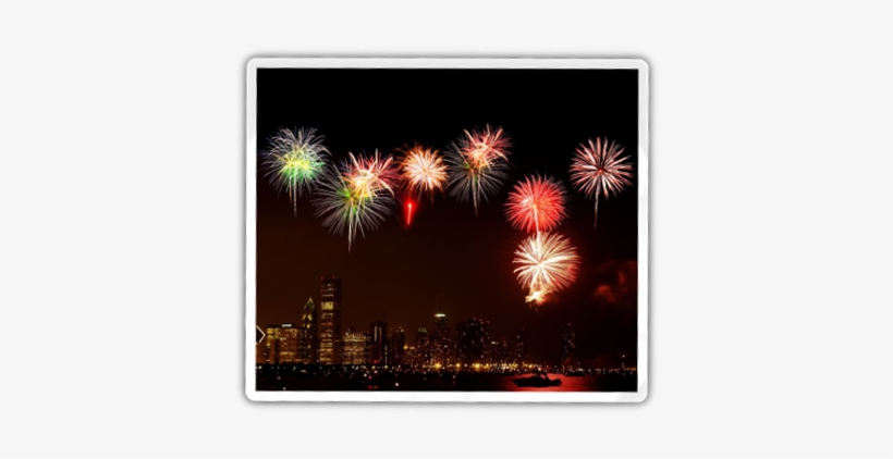 Navy Pier Fireworks Tour - Chicago Skyline At Night, transparent png #3648524