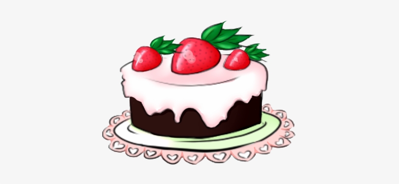 Anime Birthday Cake Drawing - Birthday Cake Chibi - Free Transparent