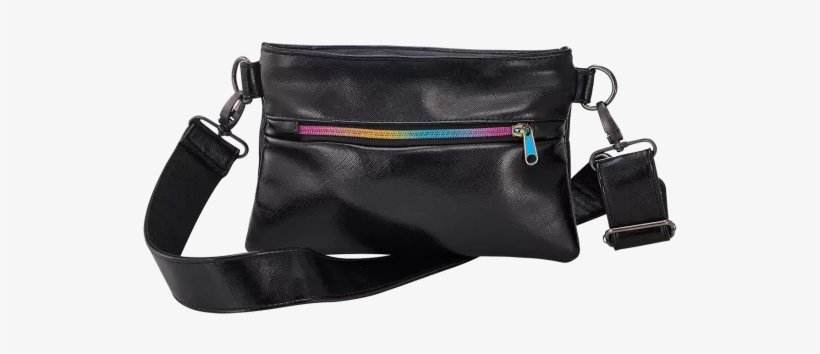 Black Metallic Belt Bag - Guys N Gals, transparent png #3649043