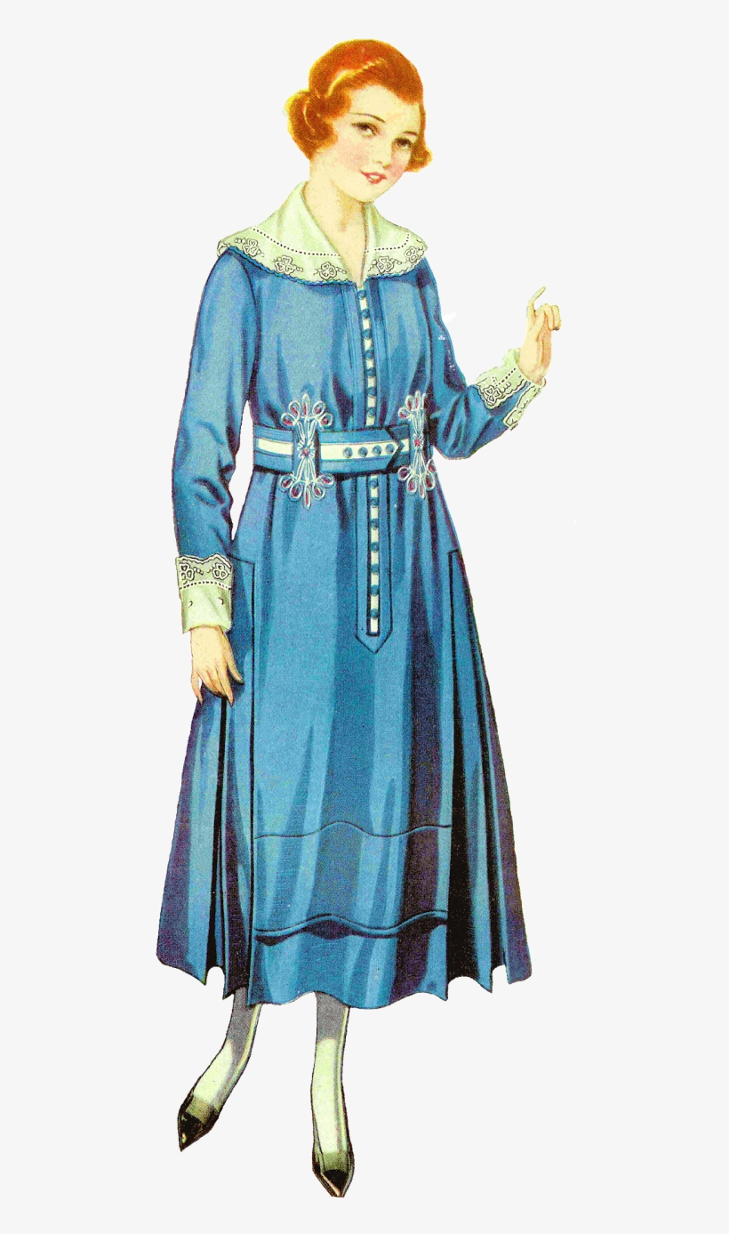 How Stylish Clothes Were In 1917 These Are Two Fashion - Dress, transparent png #3649173