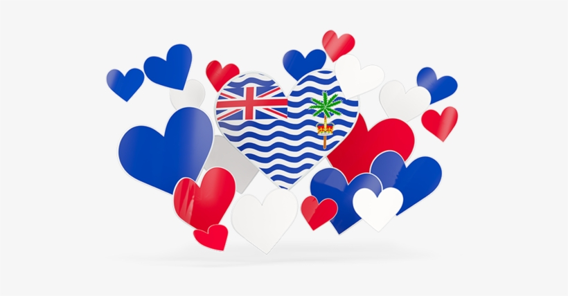 Flying Heart Stickers - South Korea Flag Heart, transparent png #3649393