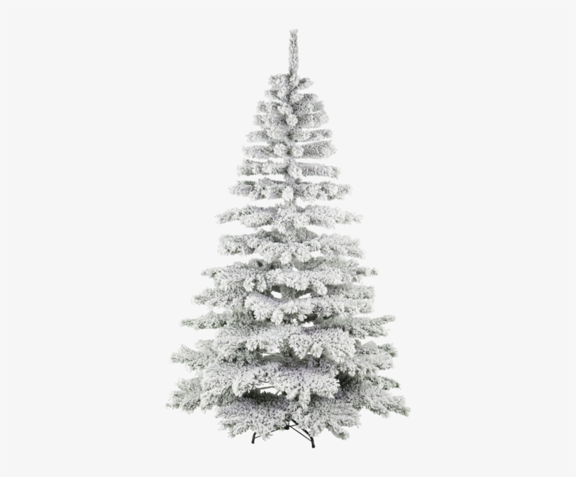 Christmas Tree Kiruna Snow - Julgran Vit Och Grön, transparent png #3649445